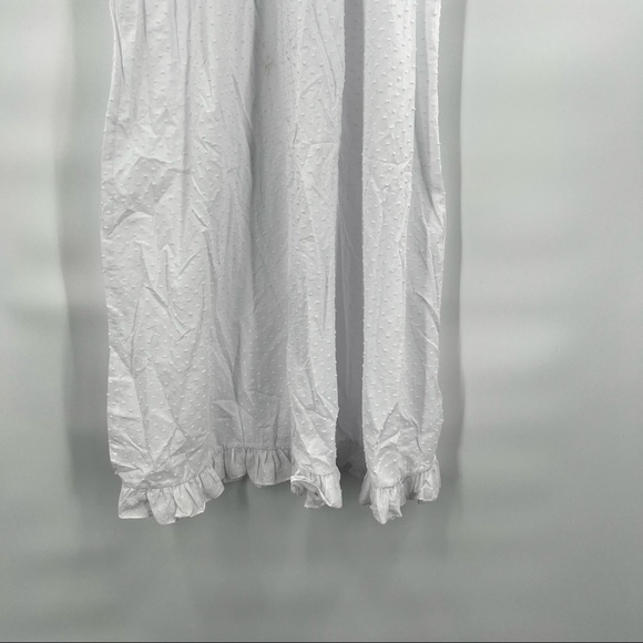 NWOT Hill House The Caroline Nap Dress White Swiss Dot Puff Short Sleeve Midi - Picture 8 of 16